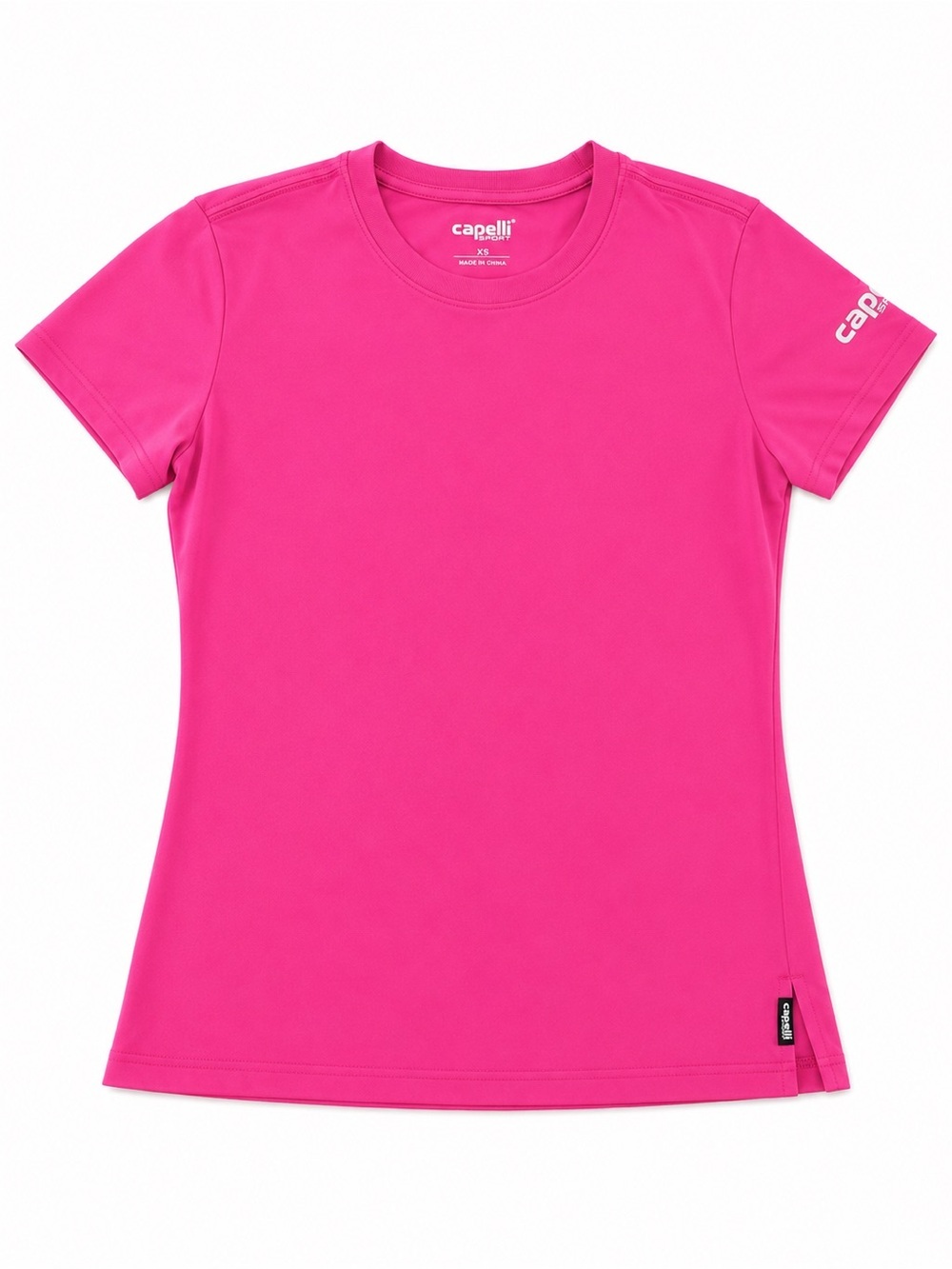 CAPELLI SPORT SHORT SLEEVE HOT PINK TOP